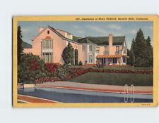 Postcard Residence of Mary Pickford, Beverly Hills, California picture