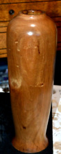 Vintage Artisan Signed Hand Turned Wood Art Vase 13