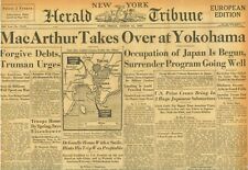 V J Day Surrender of Japan MacArthur Takes Over at Yokohama Tokyo August 31 1945 picture