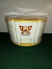 Sterilite Turntable Canister Set. Mod Butterflies Set. Yellow 1970s picture