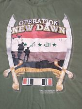2010 DISCONTINUED OPERATION NEW DAWN BLACK T-SHIRT Medium LAST DEPLOYMENT IRAQ picture