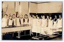c1910's Women's Cooking Class Students RPPC Photo Posted Antique Postcard picture