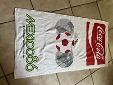 Vintage Coca Cola Mexico 🇲🇽 1986 Soccer Beach Towel picture