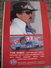 STP SALUTE KING RICHARD PETTY CELEBRATE 20TH YEAR WITH HIM1991 ADVERT A4 FILE 29 picture