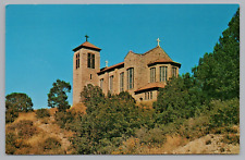 Postcard St Josephs Mission Mescalero NM WWI Memorial OverlookApache Reservation picture