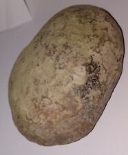 Native American Paleo Indian Rounded Halved Stone Tool Heavy Patina Beautiful... picture