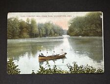 Postcard LAKE COHASSET MILL CREEK PARK YOUNGSTOWN OHIO c1908 Family in  Boat R01 picture