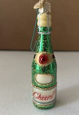 Old World Champaign Bottle “Cheers” - Christmas Ornament picture