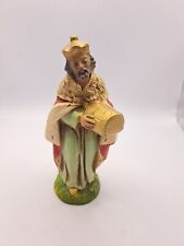 Vintage Fontanini Made in Italy Nativity Piece Wise Man Magi Chalk Figure picture
