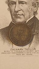 Zachary Taylor 1848 Original Whig Party Campaign token medal President Election picture
