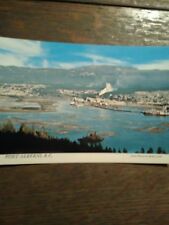 VINTAGE PHOTO POST CARD PORT ALBERNI,BC AIR VIEW PORT IN BC. picture