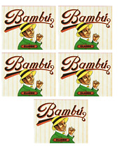 5x Bambu Rolling Papers 100% Authentic Bambu Classic Papers 33/Lvs USA Shipped picture