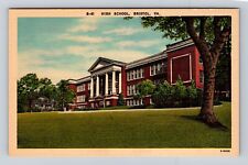 Bristol VA-Virginia, High School, Antique Vintage Souvenir Postcard picture