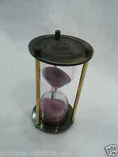 ANTIQUE BRASS MARITIME HOURGLASS SAND TIMER HOME DECOR ITEM picture