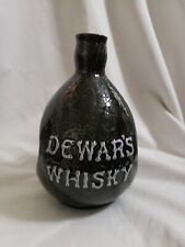 Vintage Dewars Centennial Flagon White Label Glazed Ceramic Whisky Bottle Empty picture