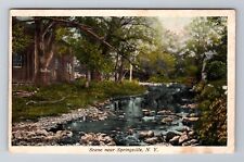 Springville NY-New York, Scenic View, Antique, Vintage c1914 Postcard picture