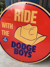 Vintage Style Ride With Dodge Boys Brothers  Metal Heavy Steel Quality Sign picture