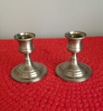 Baldwin Brushed Pewter Candle Holders 2.75