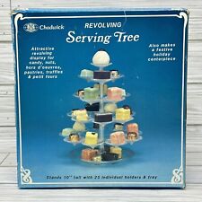 Vintage Chadwick Revolving Serving Tree Clear Plastic Centerpiece Candy Display picture