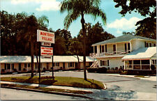 Vtg 1980s Monterey Village Motel Sarasota Florida  FL Roadside Postcard picture