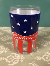 Budweiser Glass Can 10 oz. Drinking Glass - 2018 Anheuser-Busch LLC- Flag Design picture