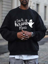 Men's Halloween print hooded sweatshirt picture