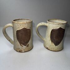 Vintage 1989 Minnesota Renaissance Festival Fair Handmade Horse Mugs (Lot Of 2) picture