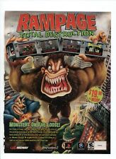 Rampage Total Destruction Nintendo Game Cube PS2 Midway 2006 Video Game PRINT AD picture