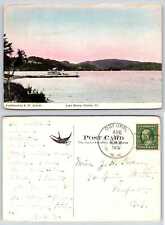 Fairlee Vermont LAKE MOREY BOATING Postcard ZA107 picture