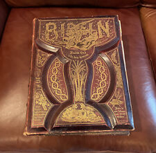 Antique-Bible-Bibeln-1889 A.J. Holman Co Swedish-Svensk Large Vintage picture