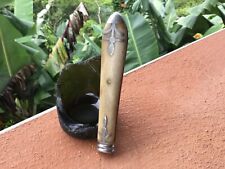 Rare Large 1860s Lamson & Goodnow Bone And Pewter Custom Tobacco Pipe Tamper picture