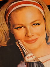 1962 Pepsi Cola For Those Who Think Young Blonde Vintage Original Print Ad PA67 picture