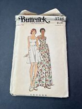 Vintage Butterick 3746 Complete Uncut Pattern Sz 16 Misses’ Dress picture