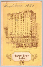 Boston, Massachusetts MA - Parker House Hotel - Vintage Postcard - Posted picture