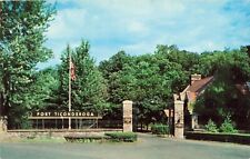 Entrance to Fort Ticonderoga - New York NY - Postcard picture