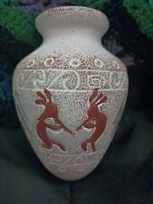 Vintage Native American Ceramic Kokopelli Vase picture