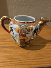 Vtg Small Japanese Hand Painted Pitcher with Dragon Spout picture