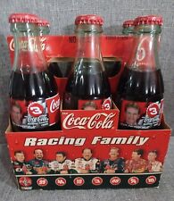 DALE EARNHARDT JR 1999 Coca Cola Racing Family 6 pk. of 8 oz full Glass Bottles  picture