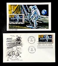StampTLC US C76 Space Force Moon Base NASA Apollo 11 Hand Stamped Maxi Card 1969 picture