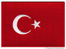 TURKEY FLAG PATCH embroidered iron-on TURKISH Türkiye Cumhuriyeti ISTANBUL new picture