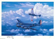 SABURO SAKAI SIGNED BIRTH OF A LEGEND PRINT STAN STOKES (D) WWII ACE PSA DNA picture