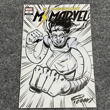 The Magnificent Ms. Marvel 1 Blank Sketch Variant Original Art By Ian Nichols picture