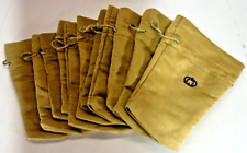 Lot of 11 Tan Suede Crown Royal Reserve Bags - Regular Sized picture