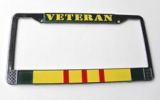 Vietnam Veteran Chrome Plated License Plate Frame 6.25 x 12.25 inches Heavy Duty picture