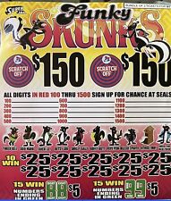 NEW pull tickets Funky Skunks Jar Tabs - Seal picture