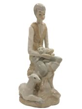 Lladro inspired Casades, Spain porcelain Pastoral Shepherd Boy Figurine picture