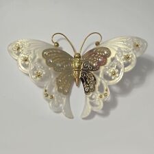 Hallmark Keepsake Ornament 2018 Brilliant Butterflies Gold White Butterfly picture
