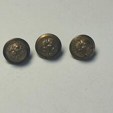 Lot of 3 Vintage Culver Military Academy Uniform Buttons Authentic Pettibone picture