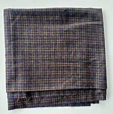 Vintage Gray Plaid Wool Suiting Fabric 61