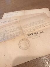 *RARE* 1950s Hungarian State Document Balla Karoly Geneaology Lot of 3 Communist picture